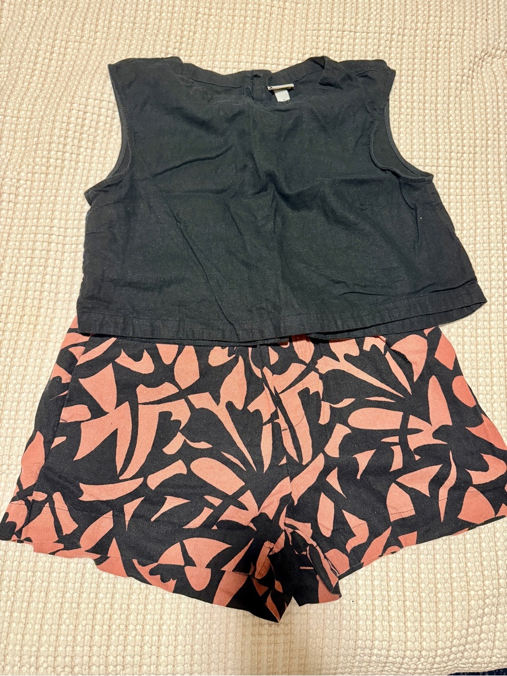 Black & Brown Patterned Women’s Shorts